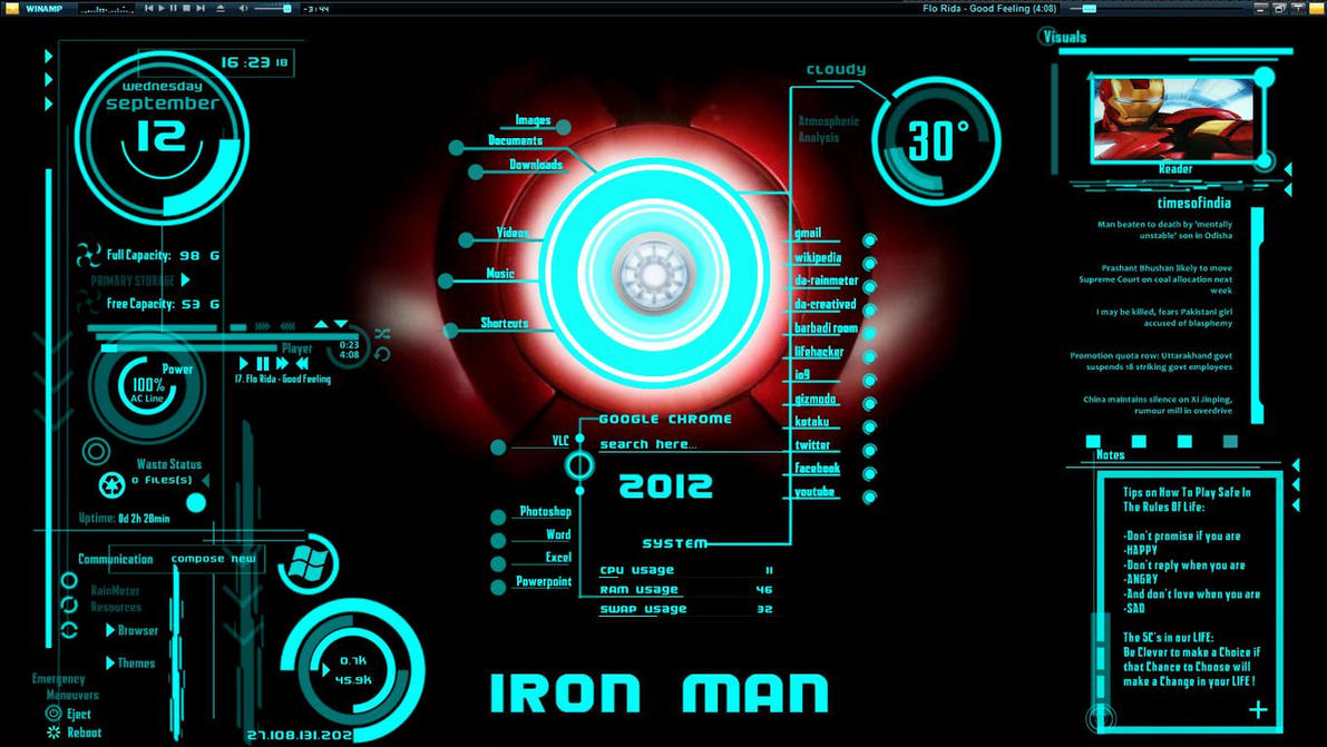 IronMan-Jarvis Theme Download by hell999 on DeviantArt