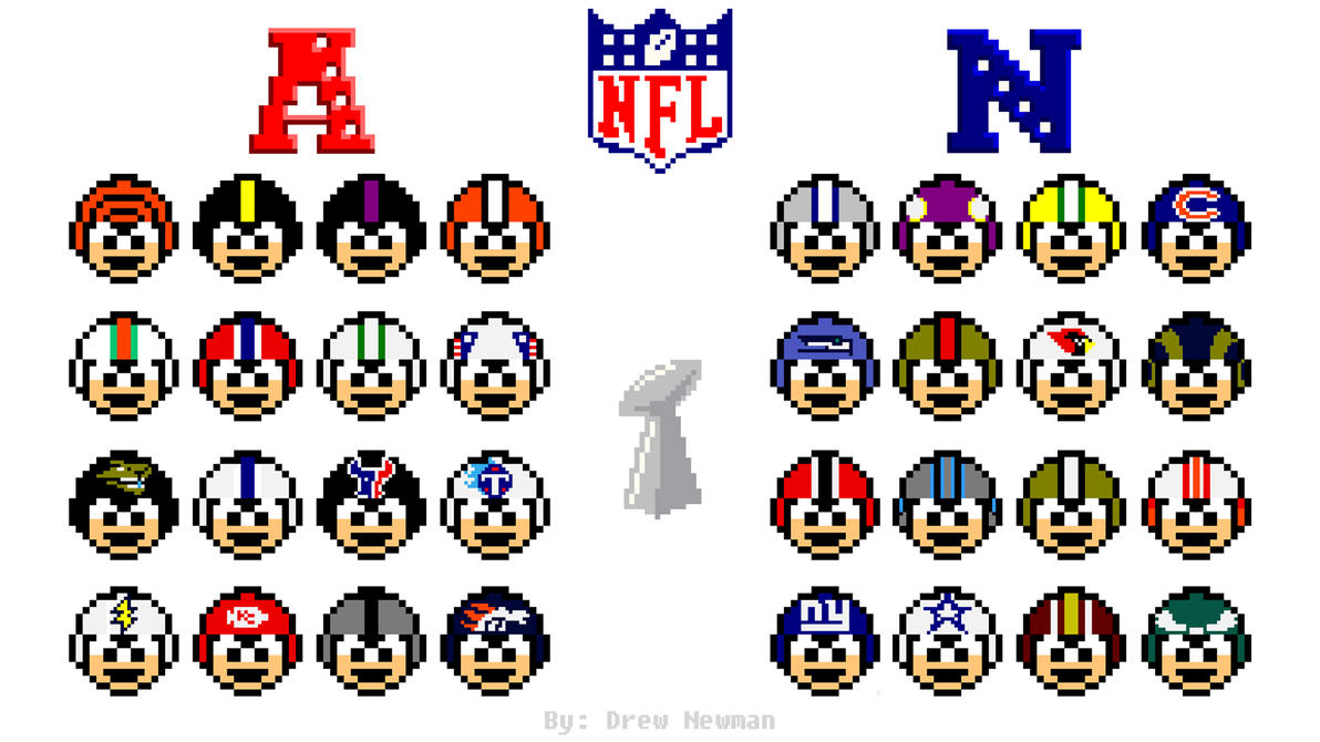 NFL Man 32 Megaman NFL Helmets by Cerberust on DeviantArt