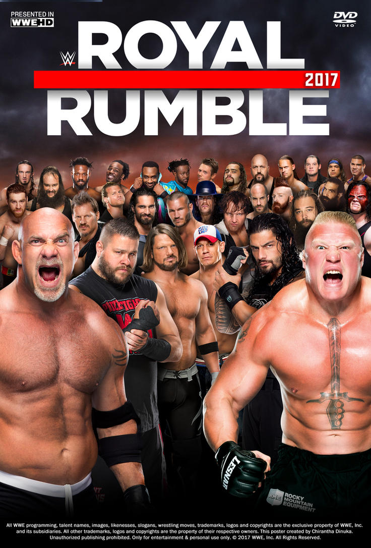Royal Rumble 2017 Poster by Chirantha