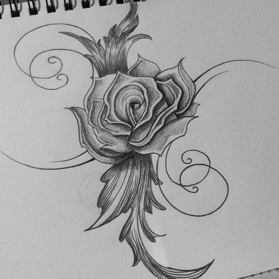 Rose Love Drawing