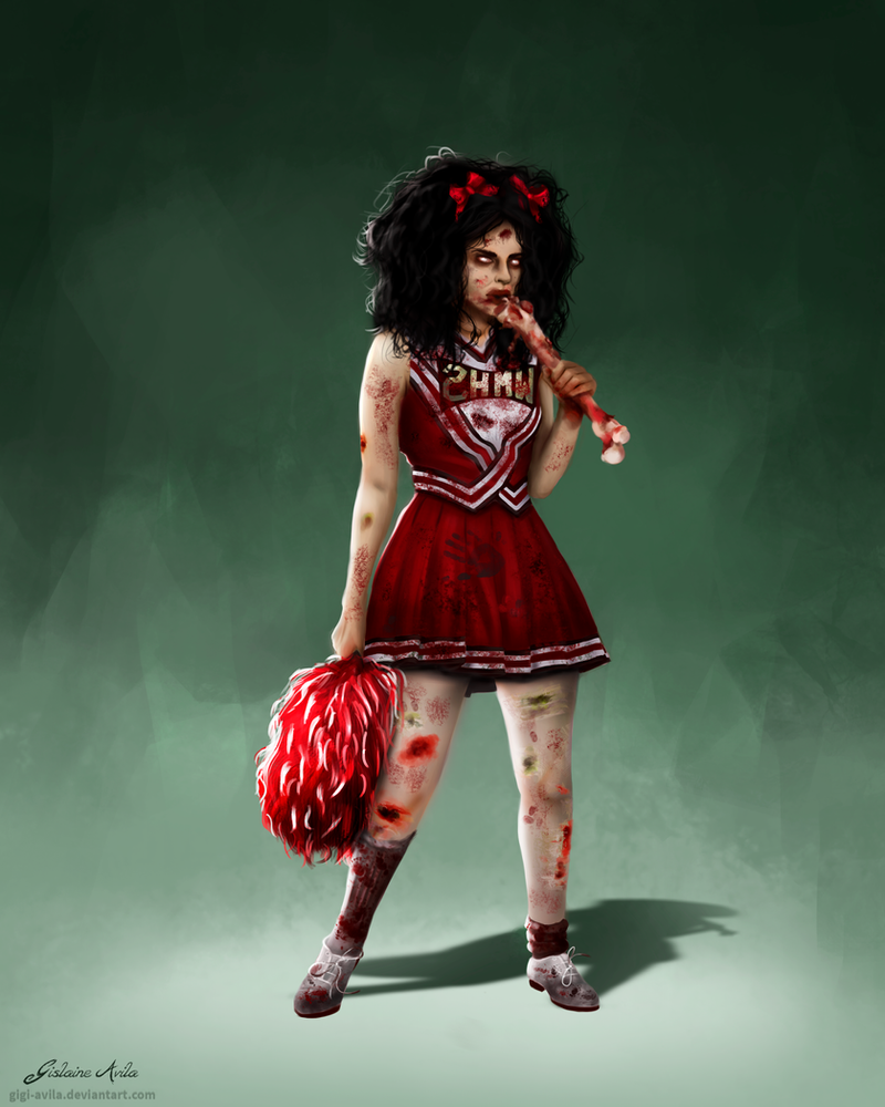 zombie cheerleader clipart - photo #31