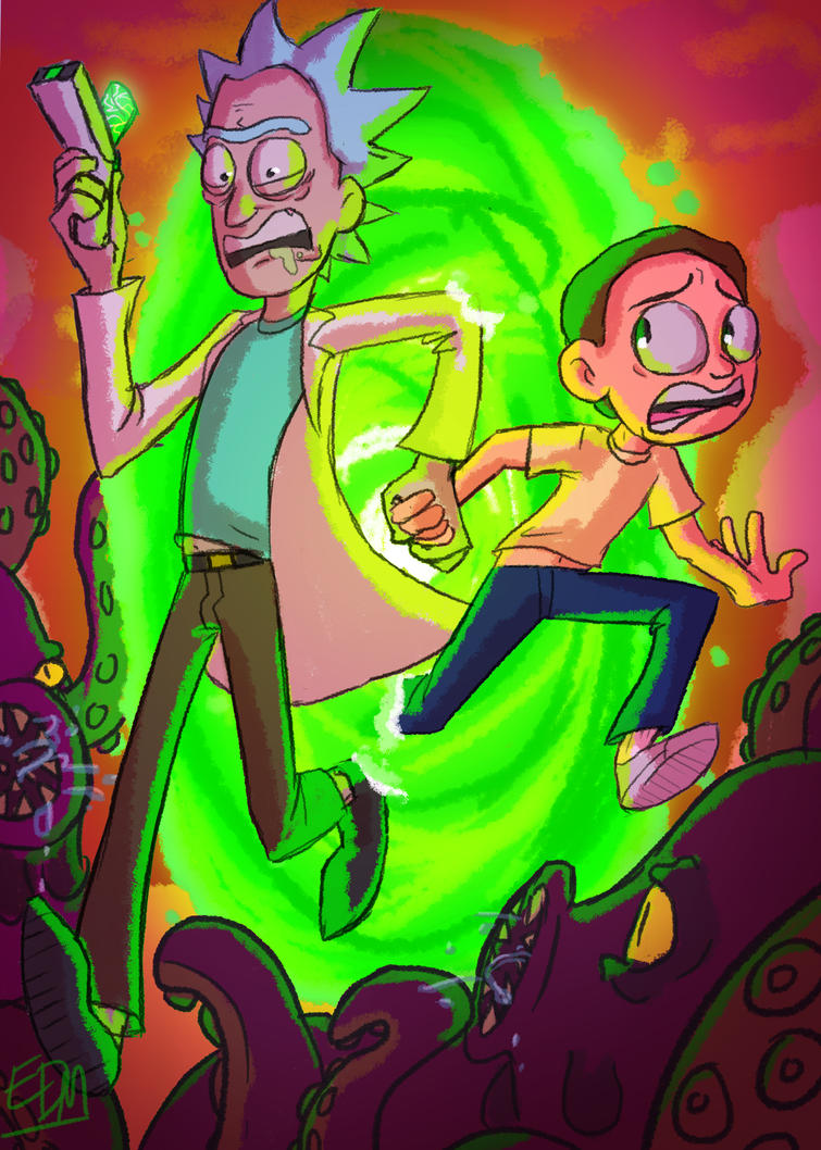 Fanart Friday #7 - Rick and Morty by EDMeadArt on DeviantArt