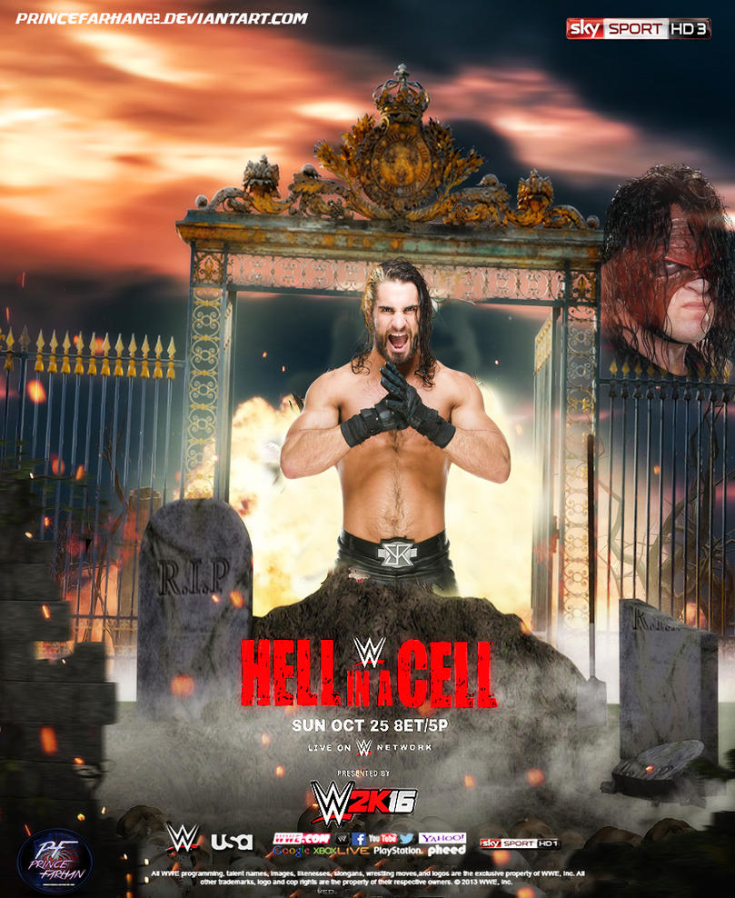 WWE Hell In A Cell 2015 Poster by princefarhan22