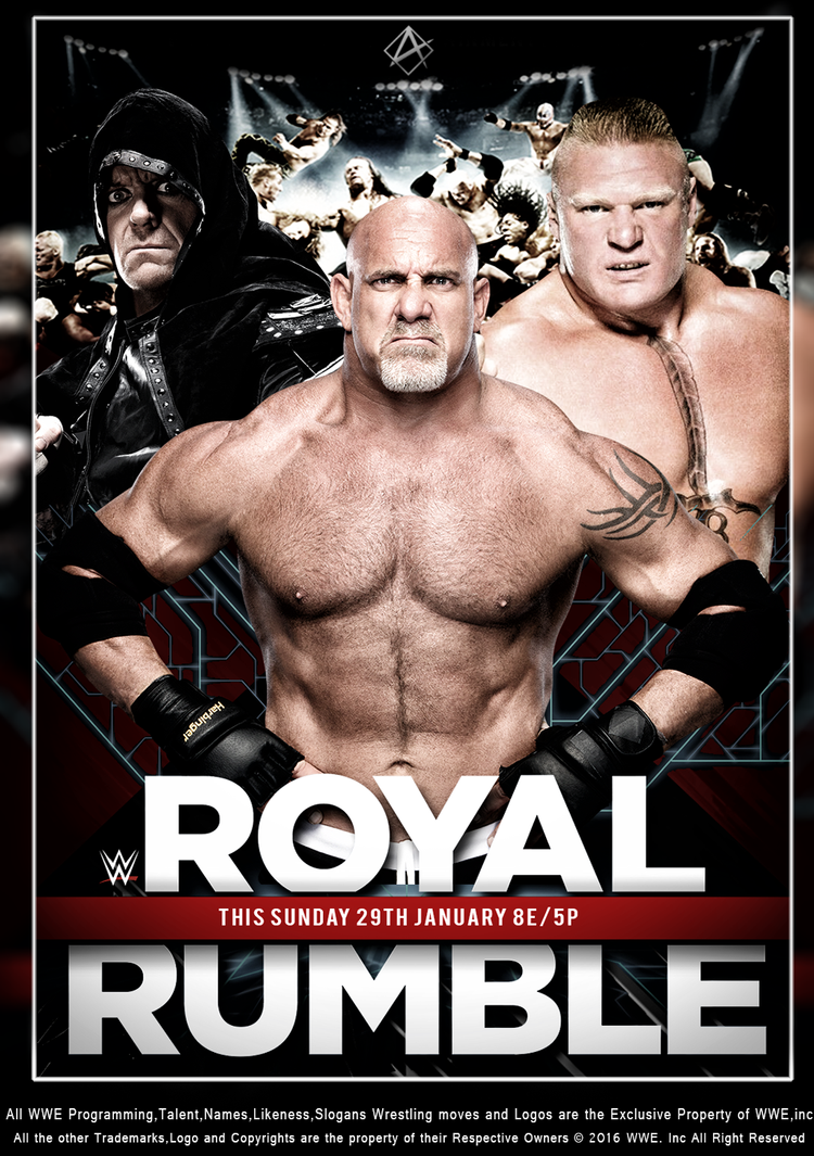 WWE RoyalRumble 2017 Poster by Aaaalif