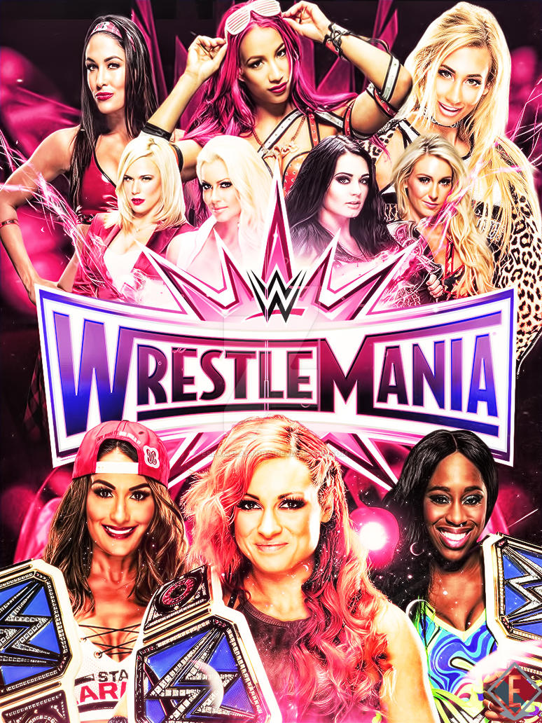 WrestleMania 33 Poster by ESLAMELASTORA