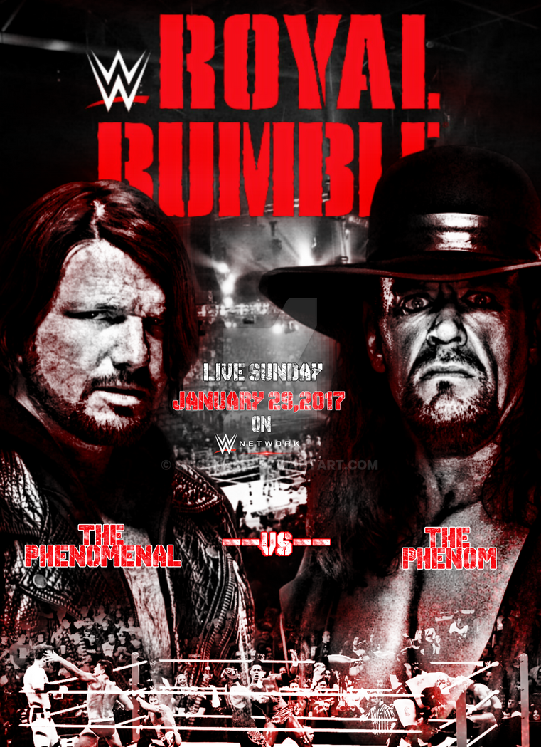 WWE Royal Rumble 2017 Poster by SidCena555
