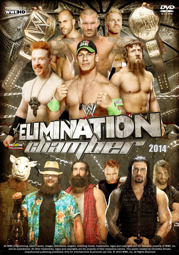WWE Elimination Chamber 2014 Poster by Chirantha