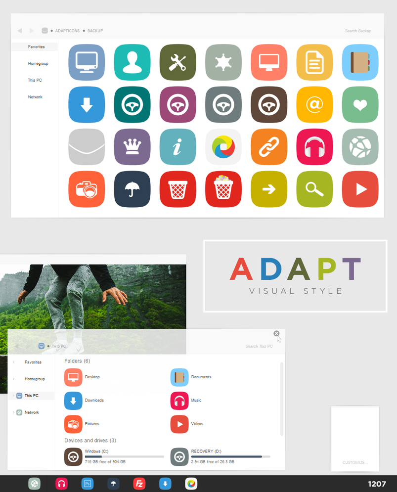 ADAPT theme for Win8.1
