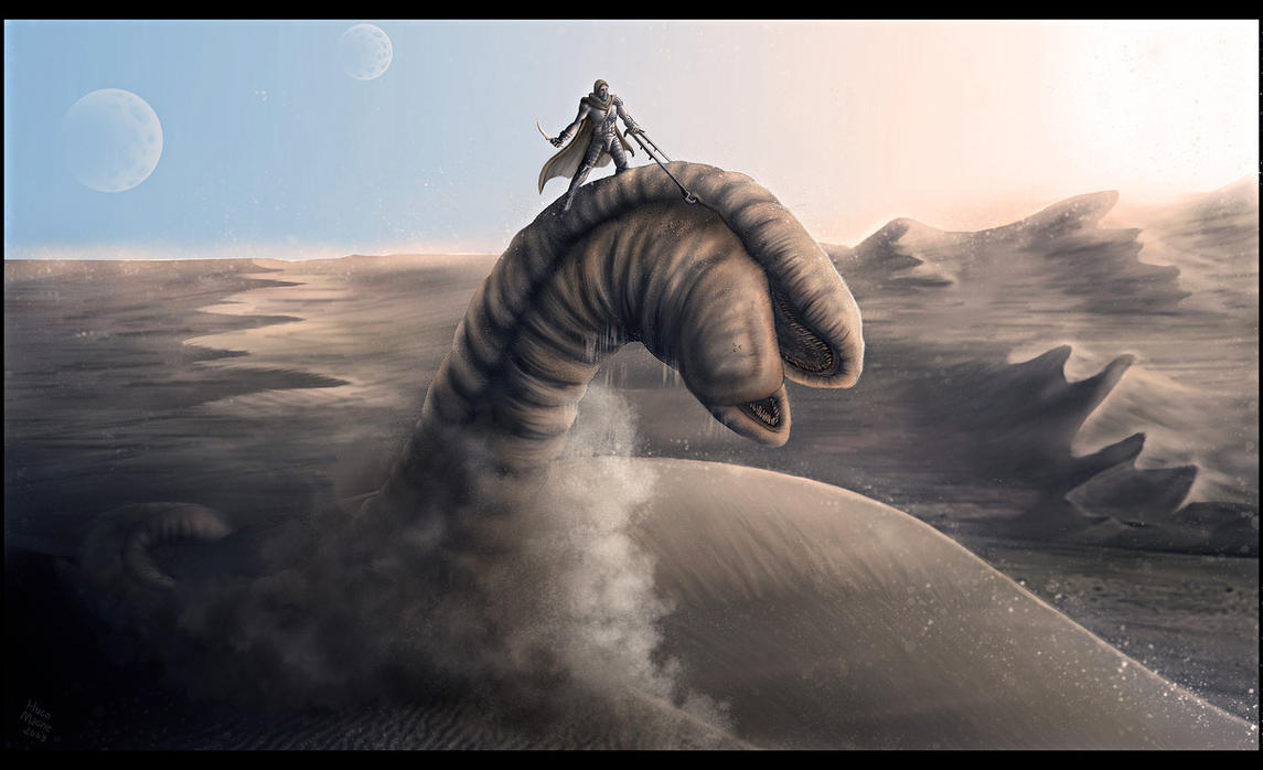 Dune - Ride the sandworm by leywad
