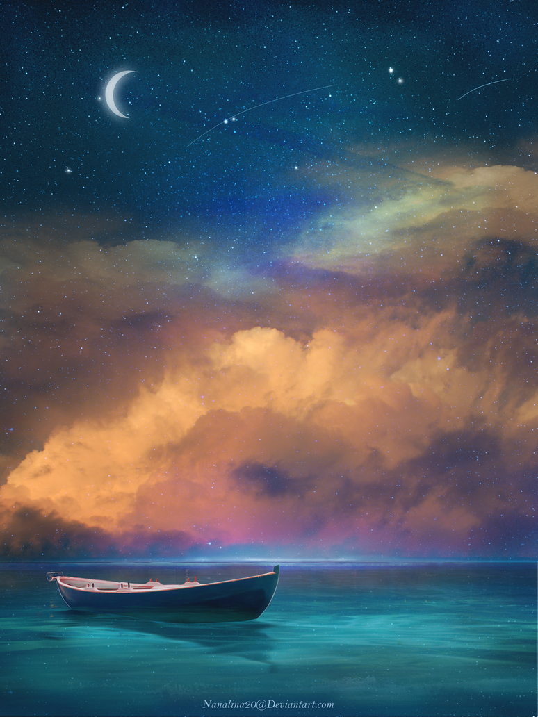 Fantasy Night sky by Nanalina20 on DeviantArt